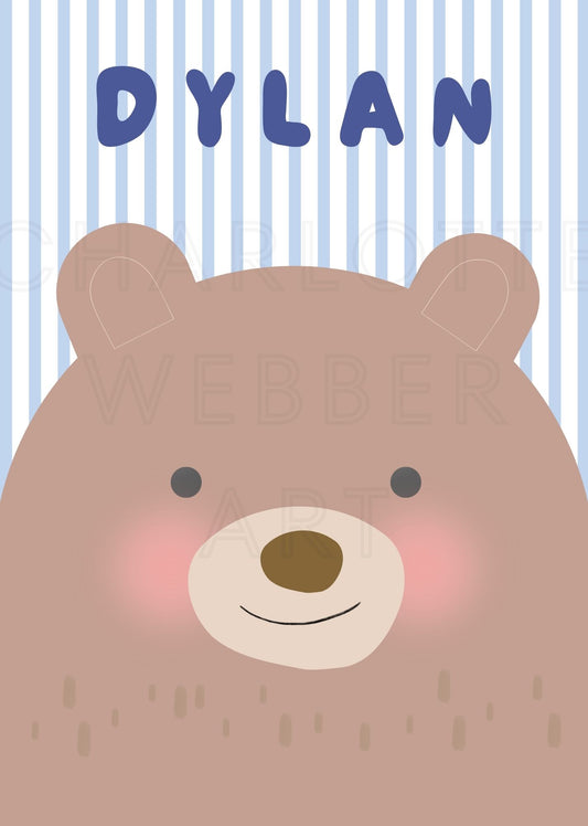 Customised Animal Name Print (6 Animals to Choose From)