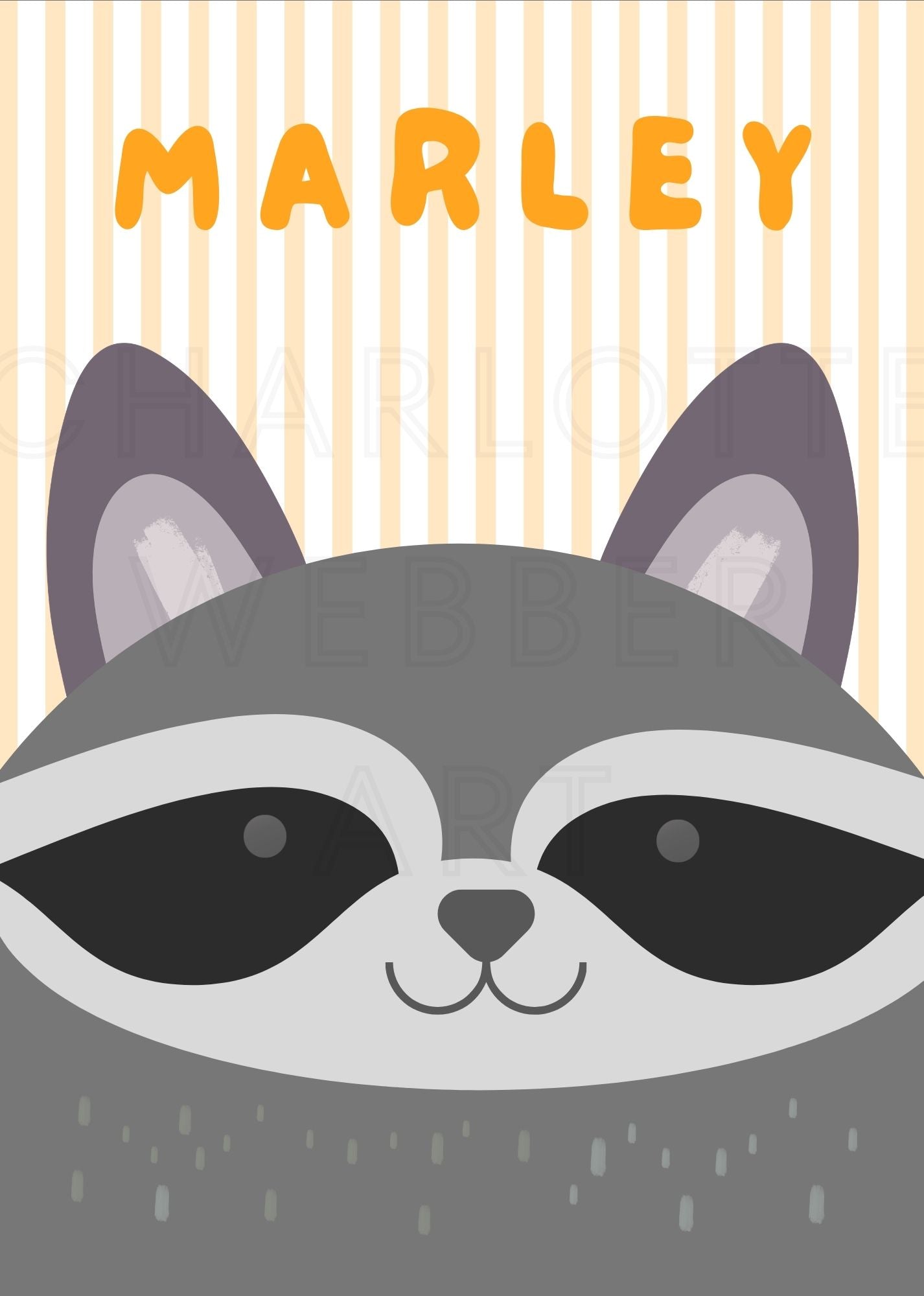 Customised Animal Name Print (6 Animals to Choose From)
