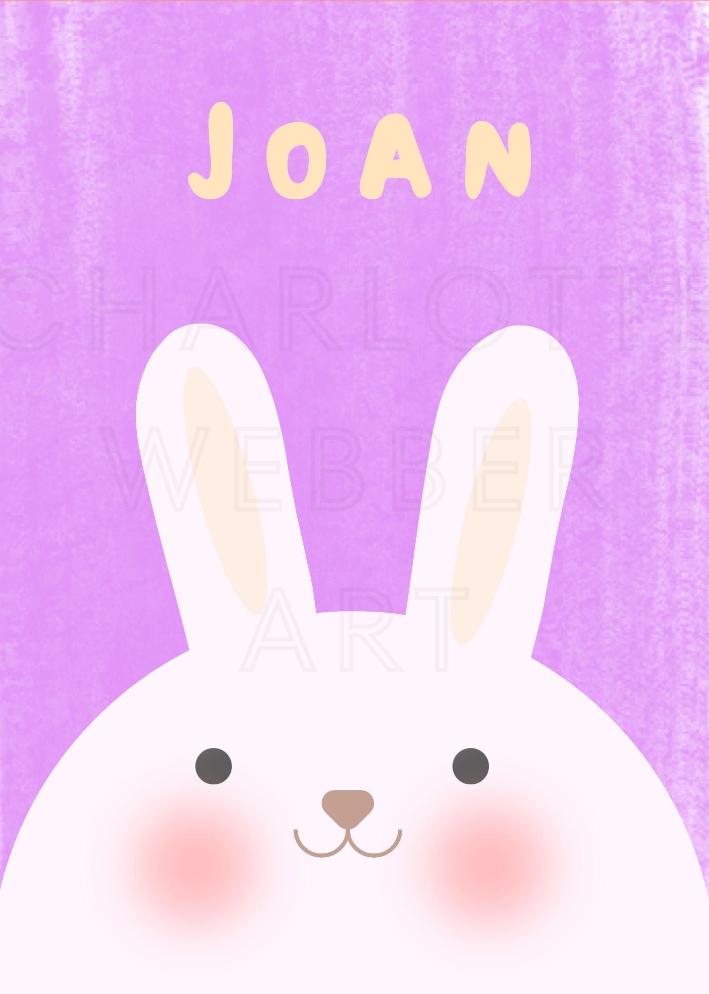 Customised Animal Name Print (6 Animals to Choose From)