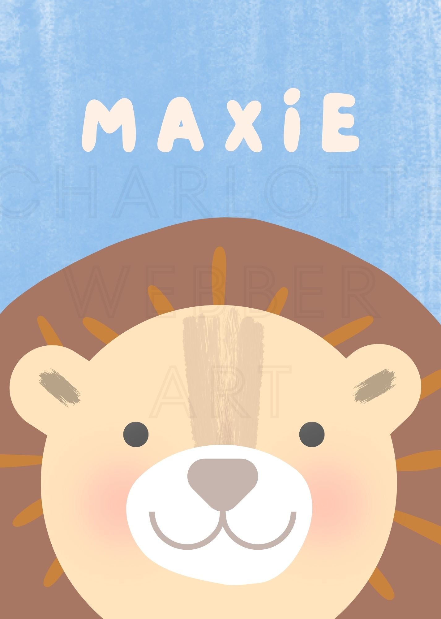 Customised Animal Name Print (6 Animals to Choose From)