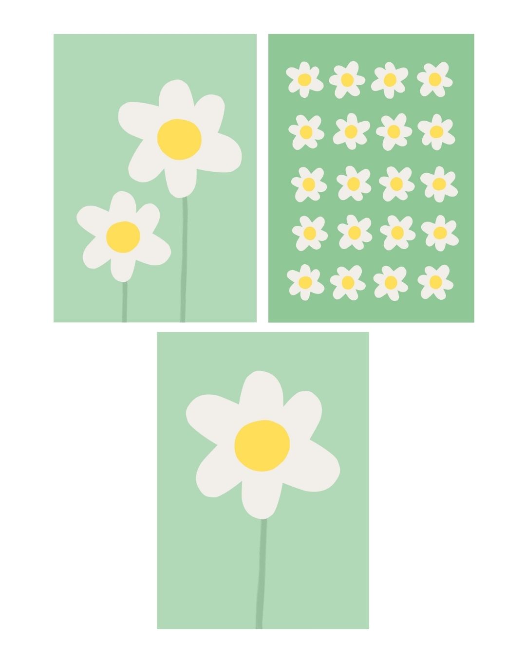 Digital Print of Daisies in the Grass A4 Art Print 'Daisy III'