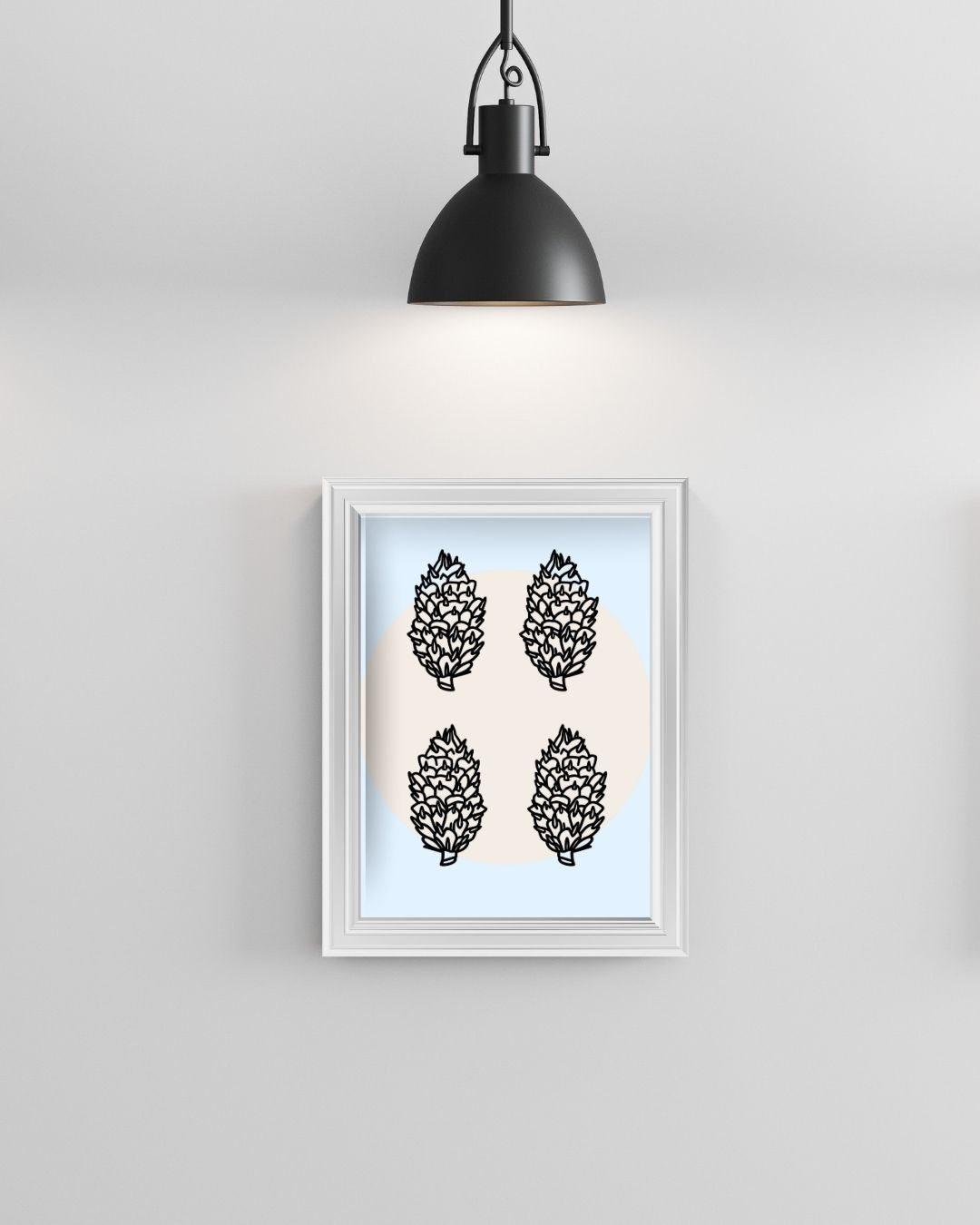 Digital Print of Four Pinecones A4 Art Print 'Treasures'