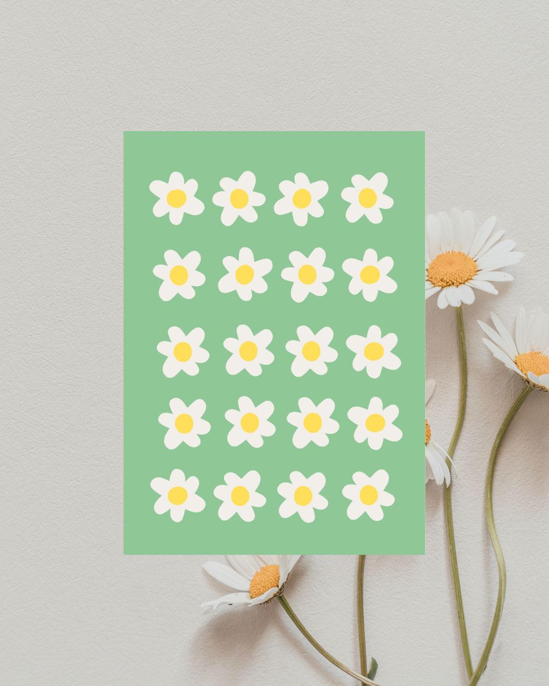 Digital Print of Daisies in the Grass A4 Art Print 'Daisy III'