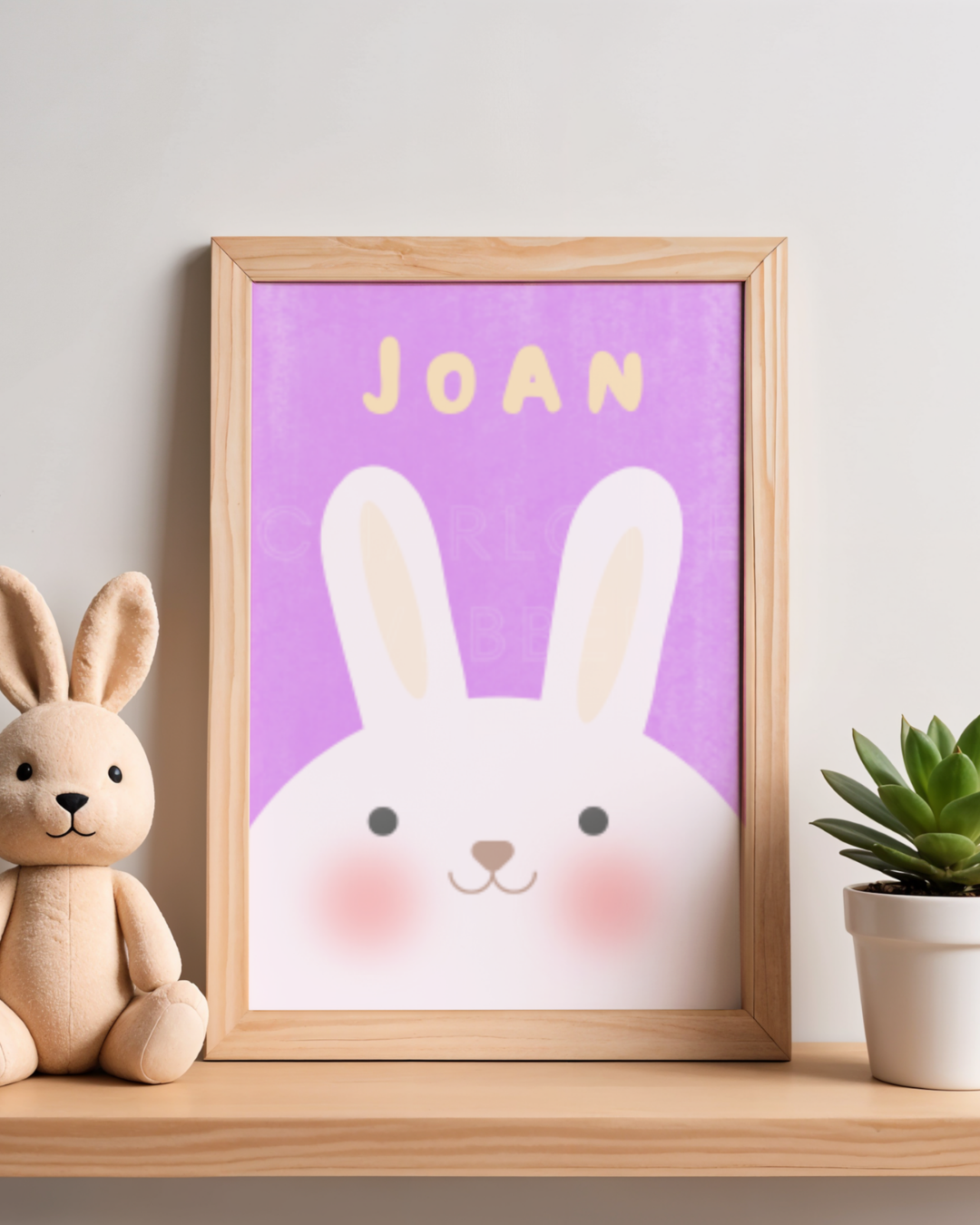 Customised Animal Name Print (6 Animals to Choose From)