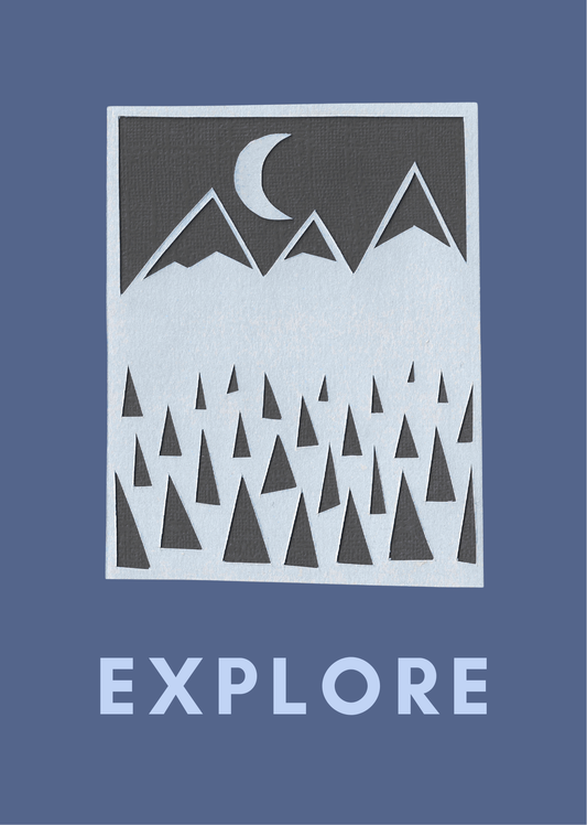'Explore' Art Print